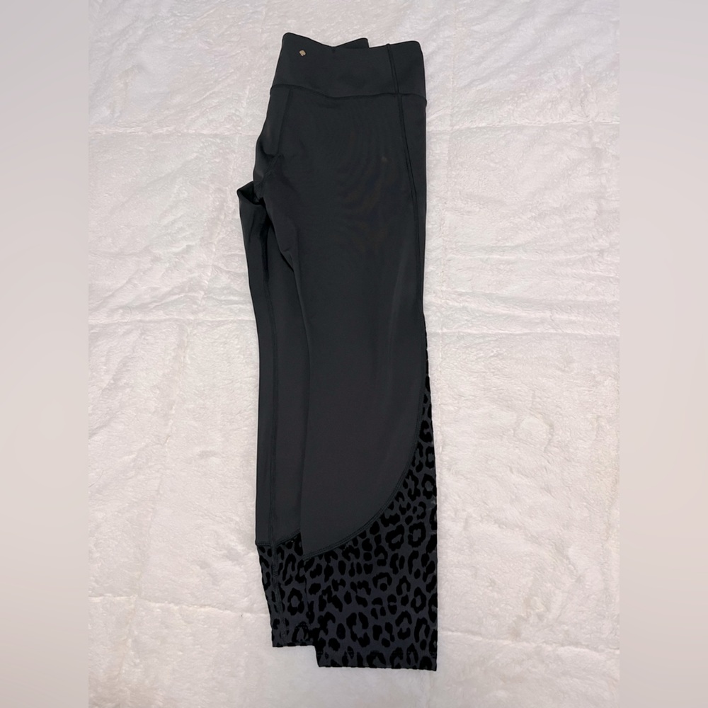 Kate Spade Cropped Legging Sheer Leopard